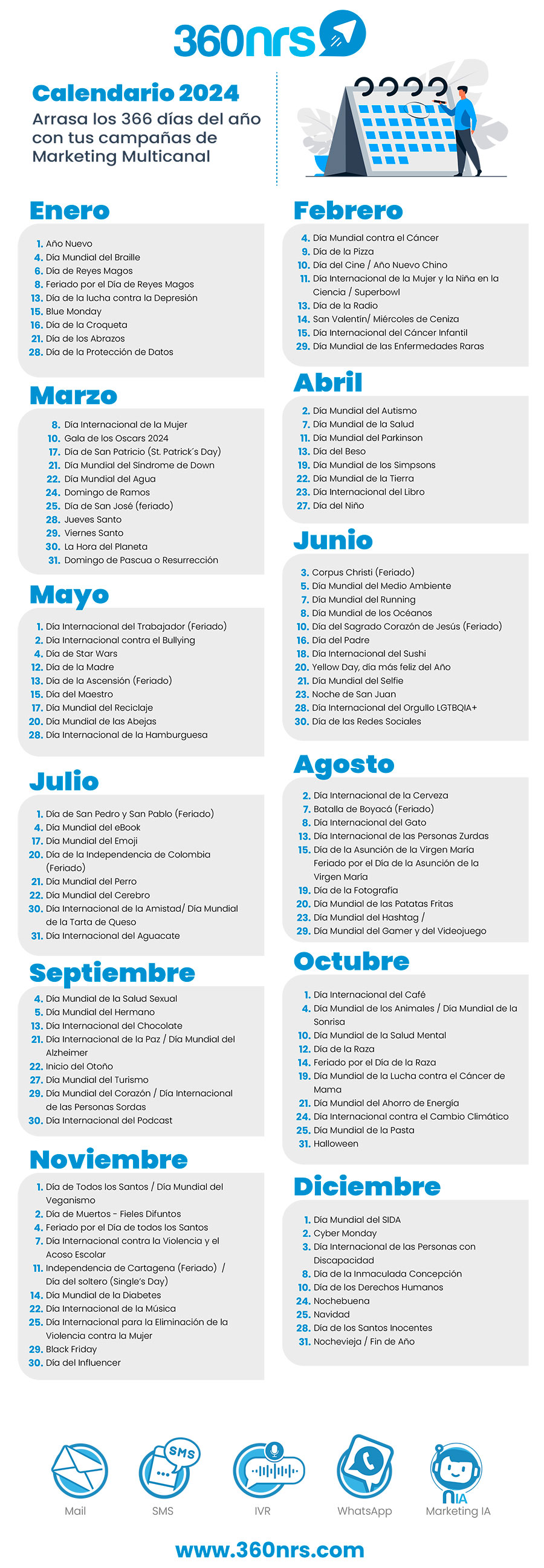 Marketing Calendar Colombia 2024