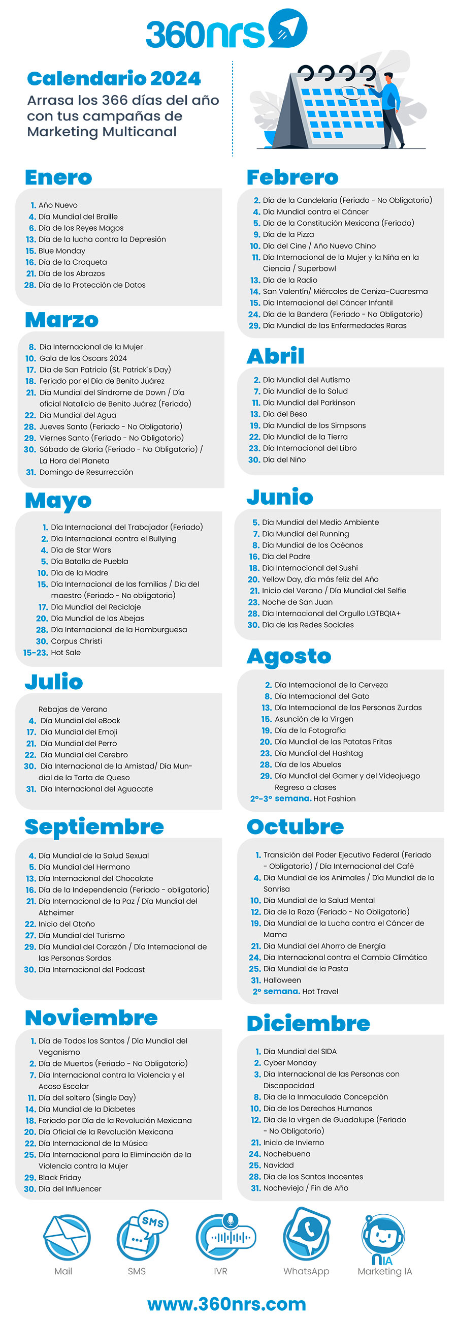 Marketing Calendar Mexico 2024